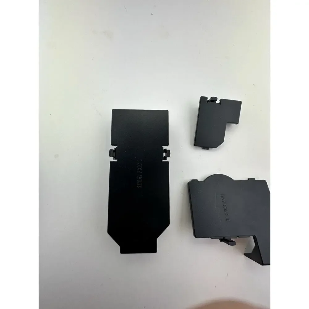 GENUINE OEM OG Serial Port 1 2 Plate Cover Black Replacement Nintendo GameCube